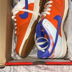 Nike Vibrant Orange and Blue Athletic Shoes